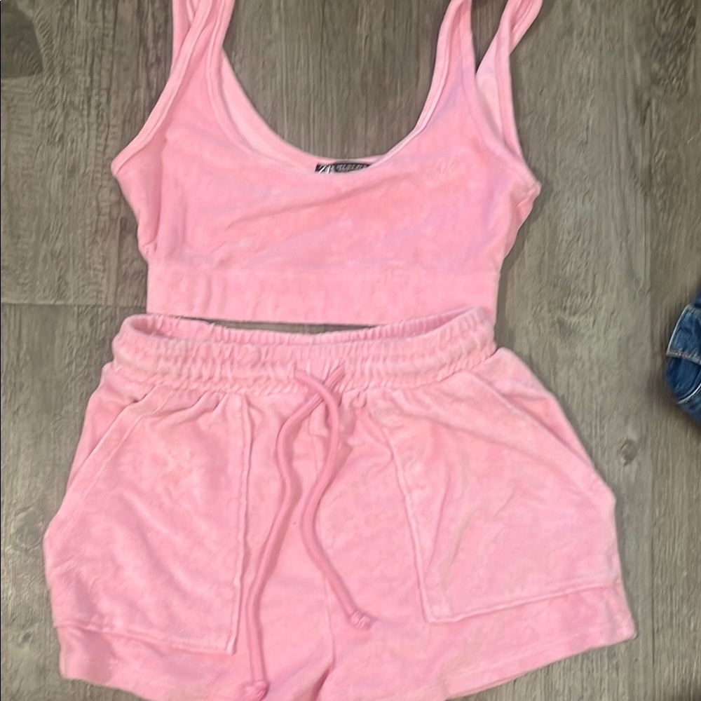 Zara Pink High Waist Women Shorts